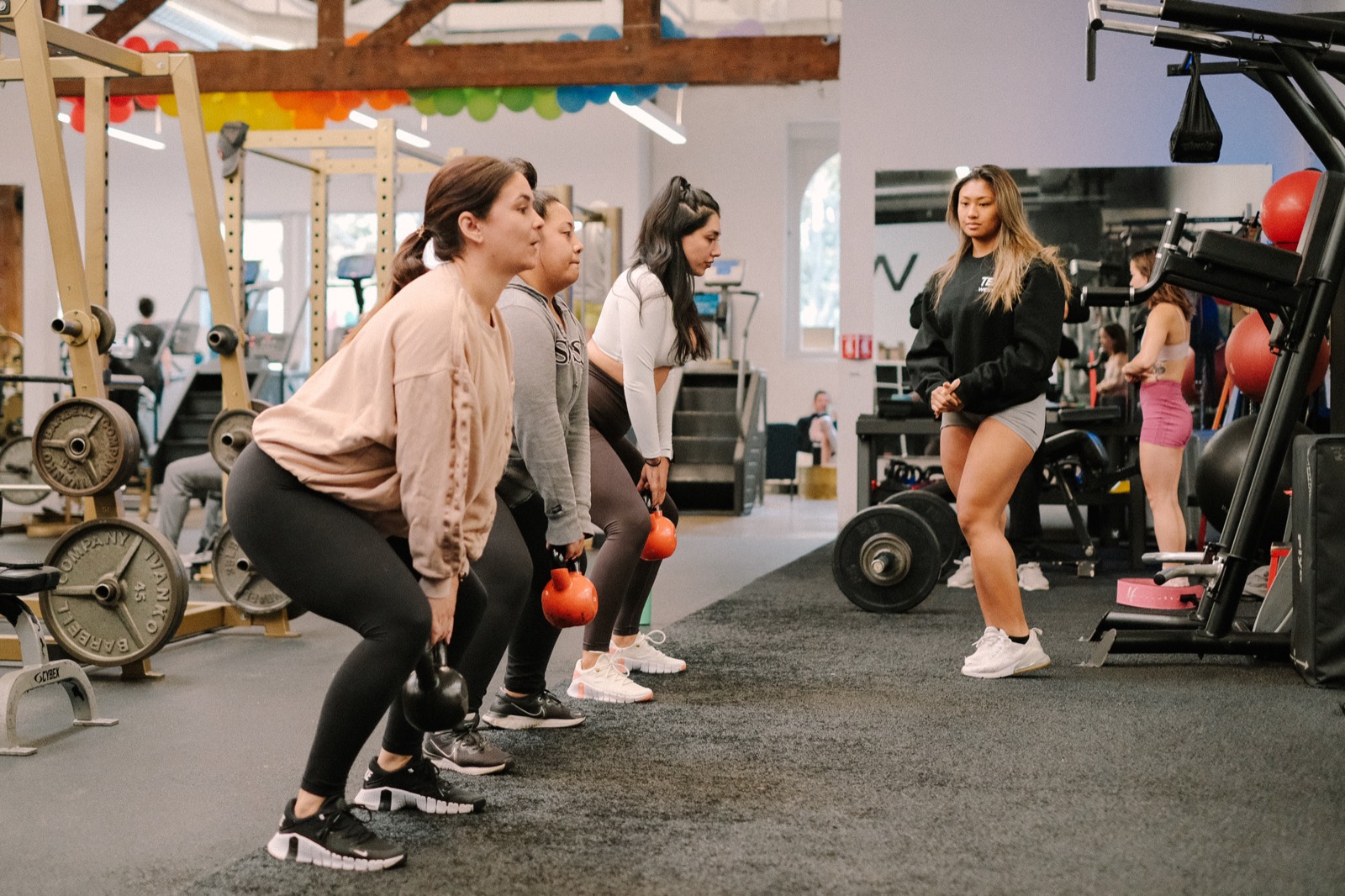 A small group training with kettlebells at WESTCA